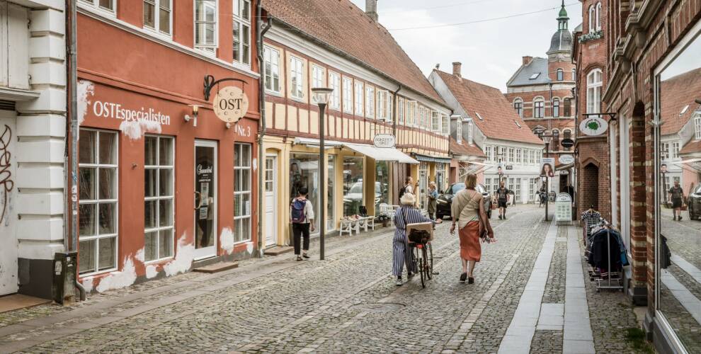 Gågade i Svendborg by