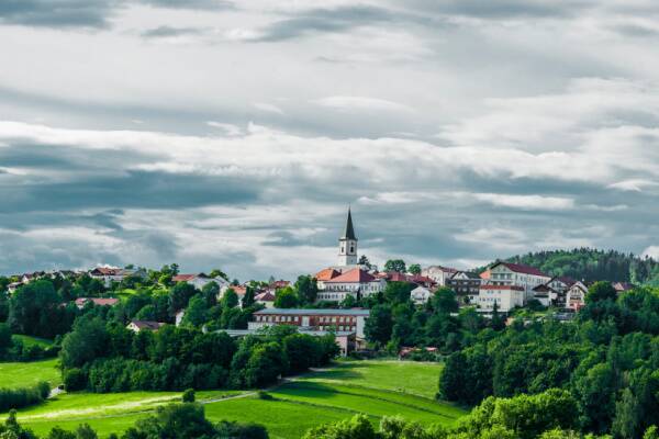 Vandreruter i den bayerske skov